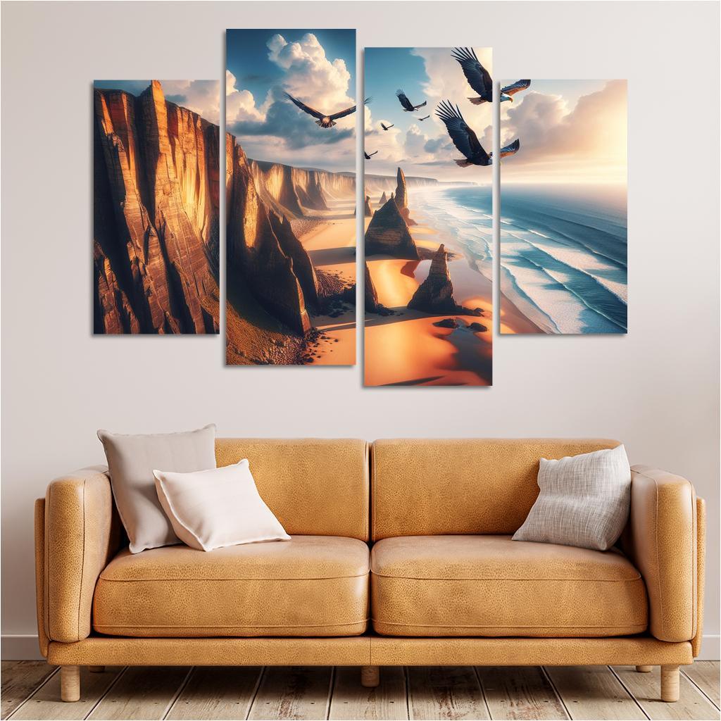Eagle's Nest Beach Modern Paintings Frame