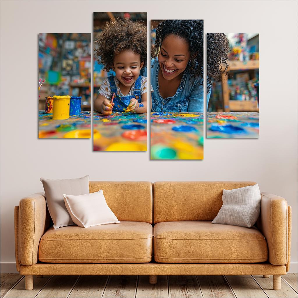 The Colors Of Her Love A Mothers Creative Spirit Canvas Paintings Frame