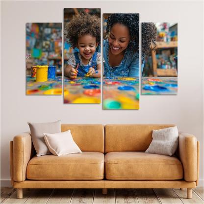 The Colors Of Her Love A Mothers Creative Spirit Canvas Paintings Frame