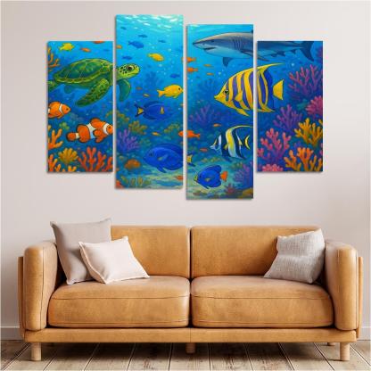 Ocean Guardians Artistic Expressions On Marine Conservation Premium Artwork Frames
