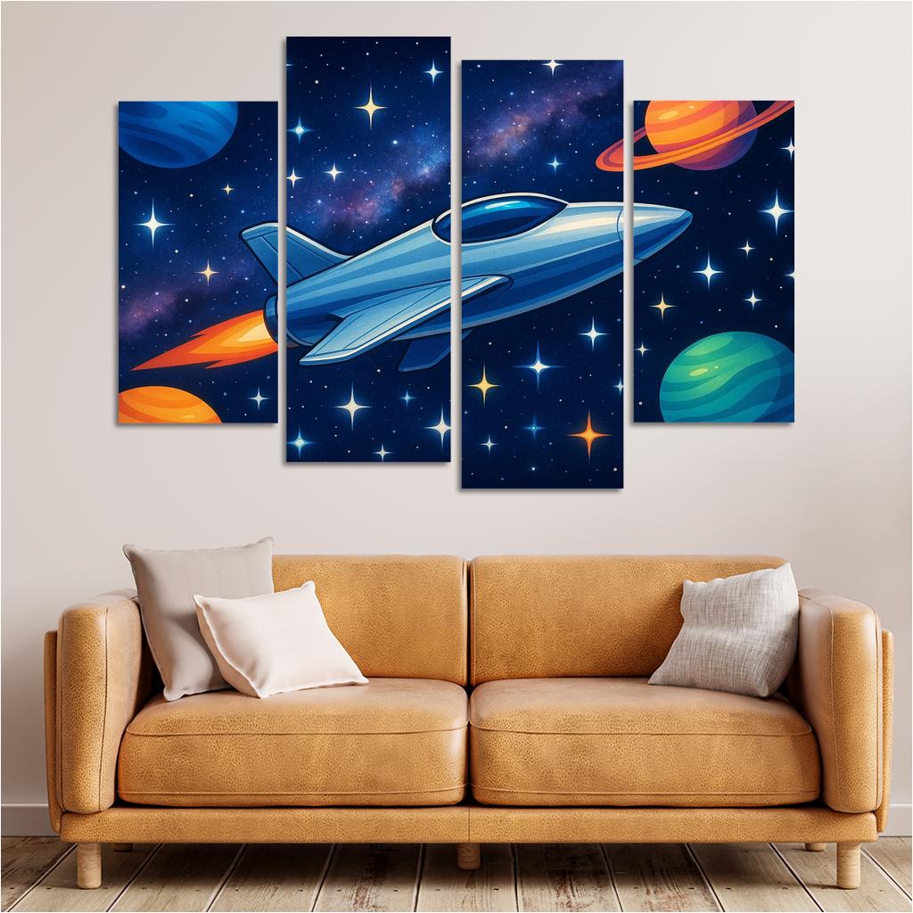 Galactic Space Voyager Premium Artwork Frames