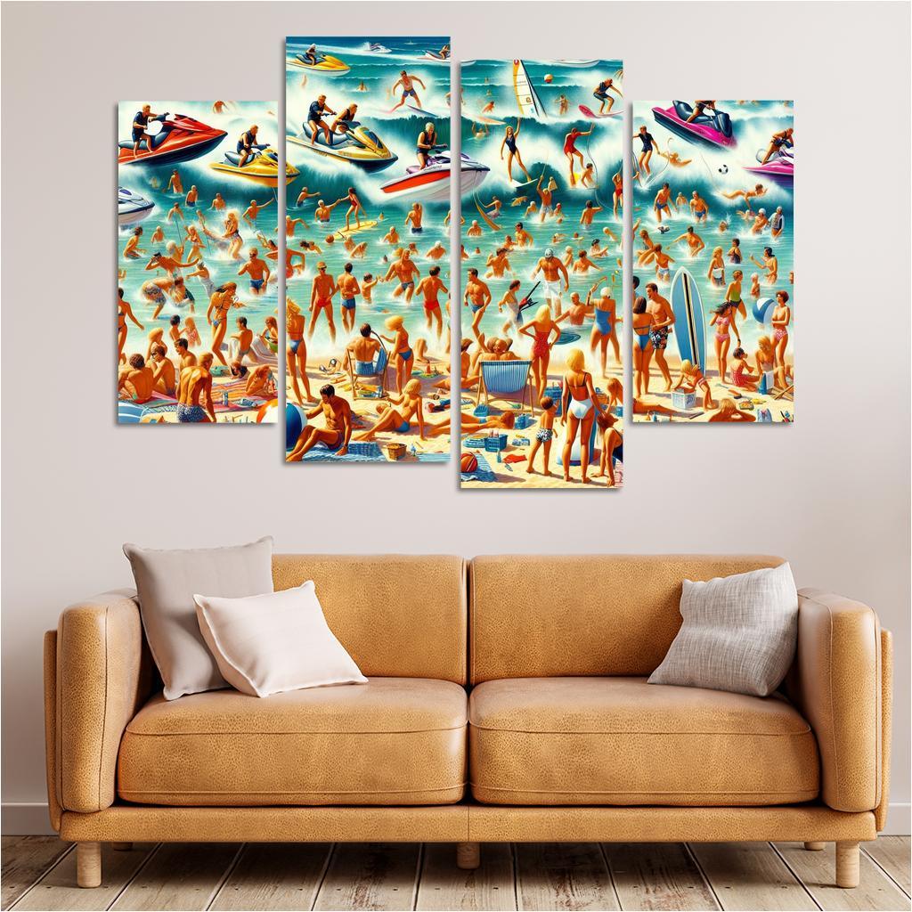 Adventure Cove Thrills On The Water Abstract Paintings Frame