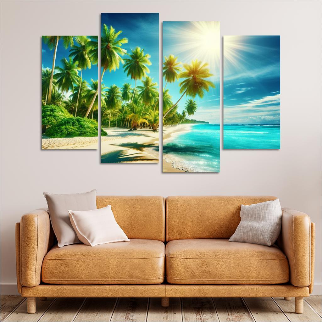 Coconut Cove Tropical Escape Premium Artwork Frames