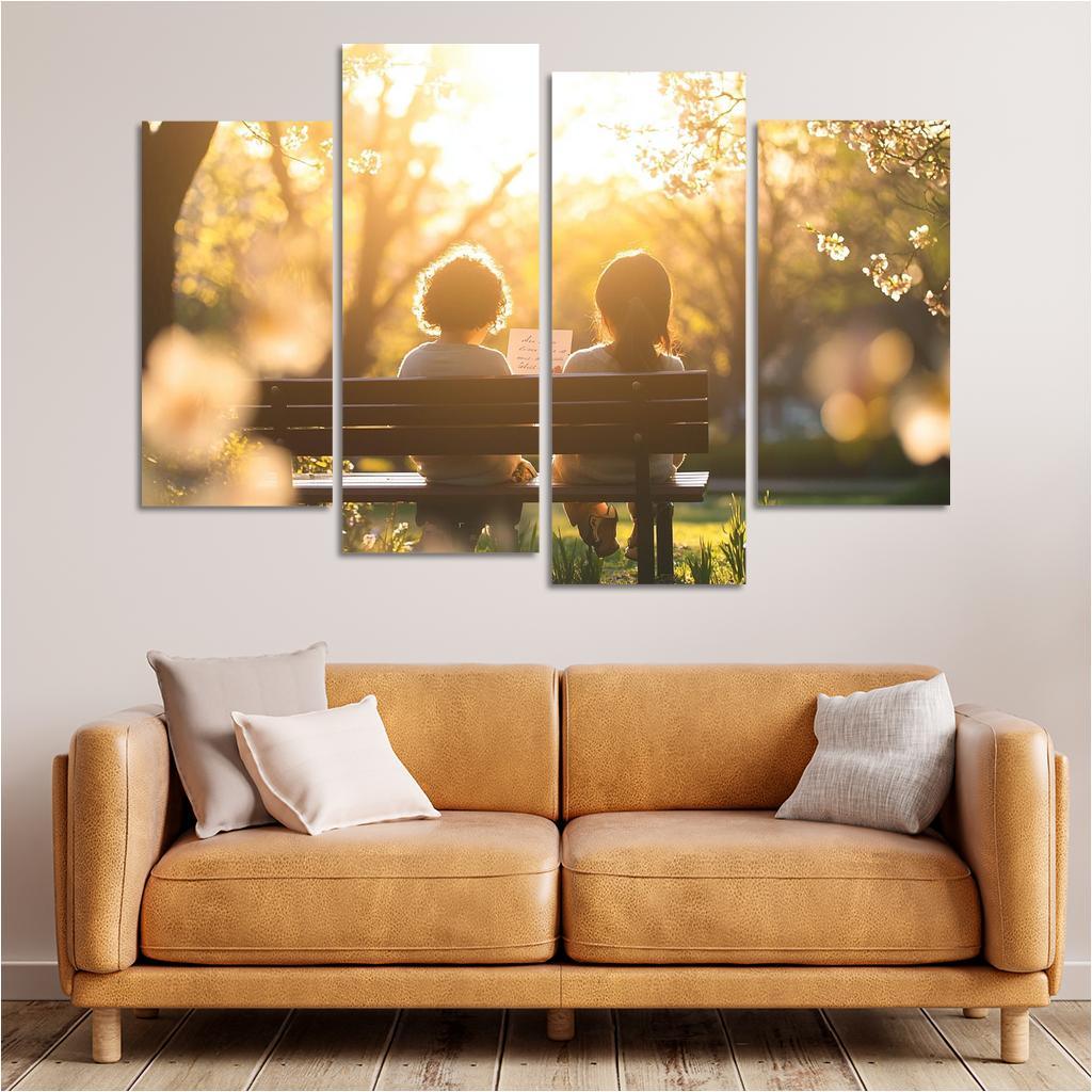 The Love That Transcends Time A Mother's Heart Canvas Paintings Frame