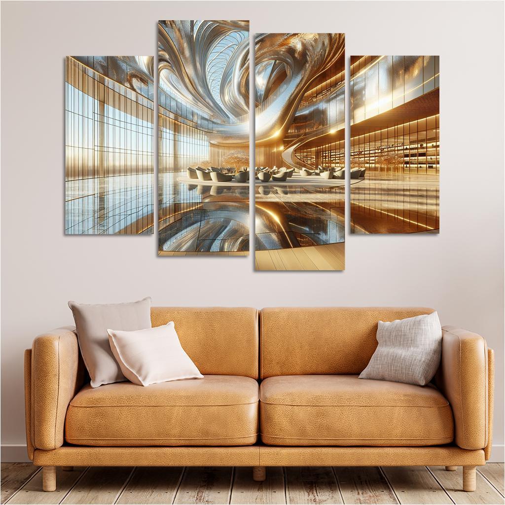 Ethereal Light Structures Custom Paintings Frame