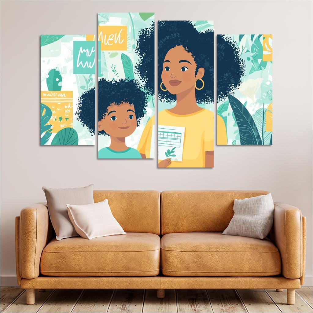 The Shield Of Strength A Mothers Protective Love One-piece Frames