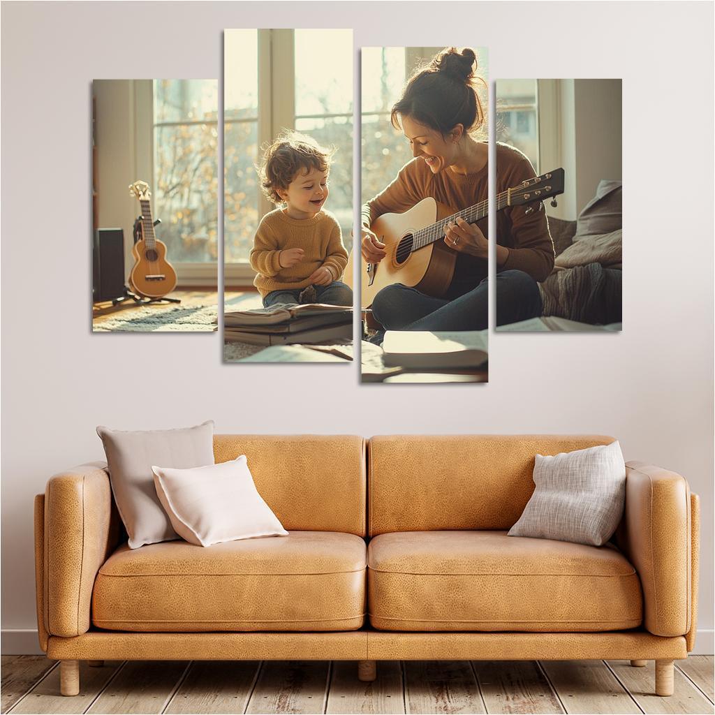 Heartstrings The Music Of Love Custom Paintings Frame