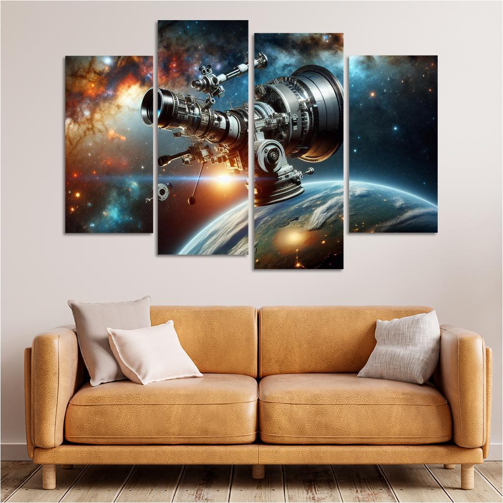 The Wonders Of Space Telescopes Abstract Paintings Frame