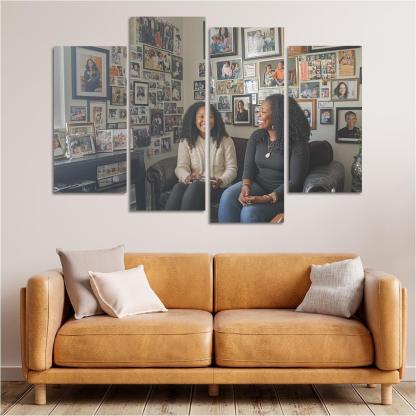 A Journey Through Time Memories Shared Custom Paintings Frame