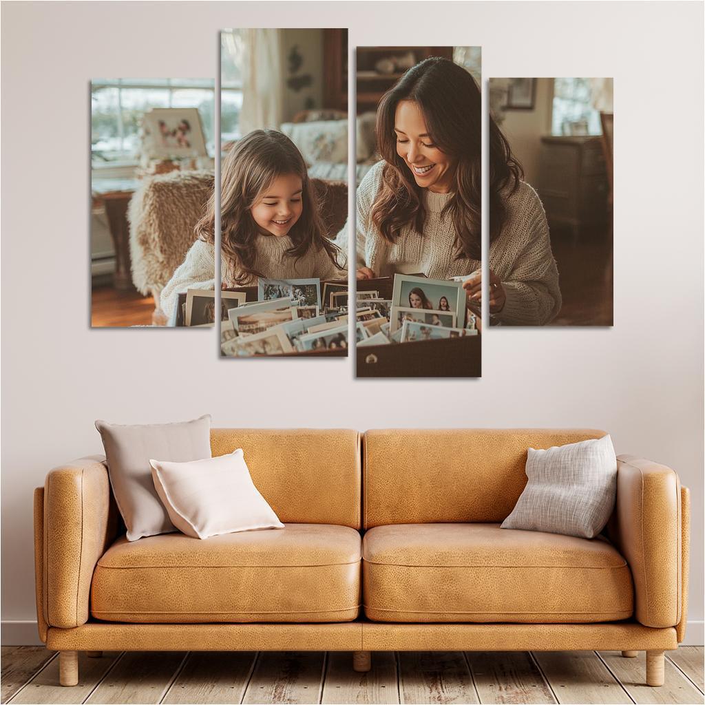 Moments Of Connection A Mothers Heartbeat Custom Paintings Frame