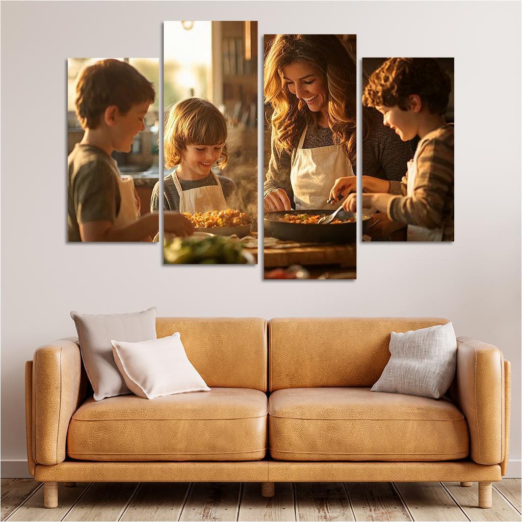 Home Is Where Mom Is The Comfort Of A Mother's Love Canvas Paintings Frame