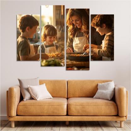 Home Is Where Mom Is The Comfort Of A Mother's Love Canvas Paintings Frame