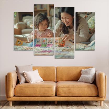 The Quilt Of Life Stitched With A Mother's Care One-piece Frames