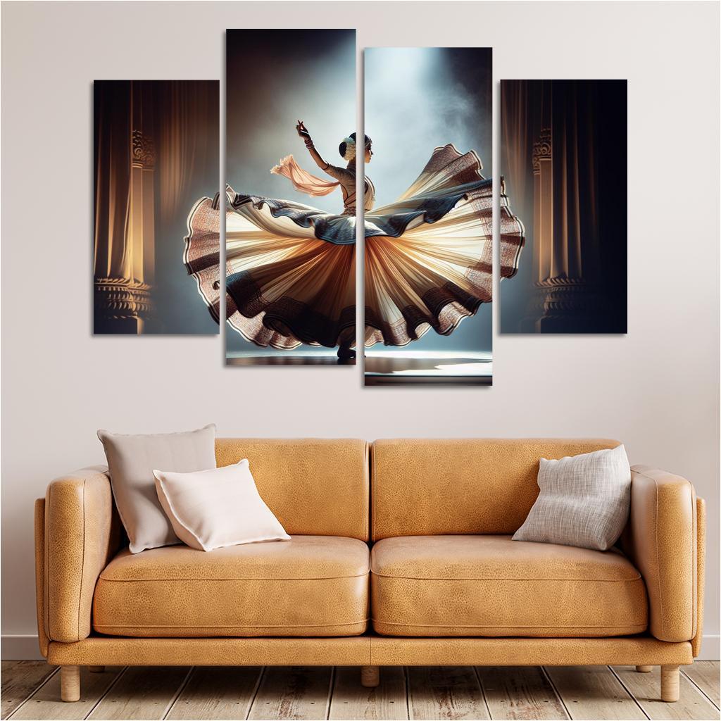 Kathak The Storyteller's Dance Modern Paintings Frame