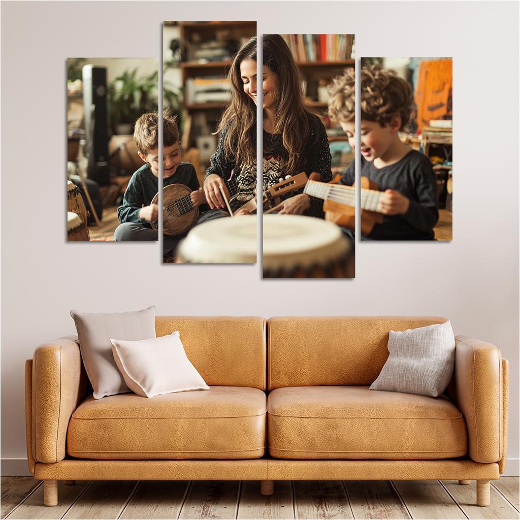 A Symphony Of Love A Mothers Melodies Canvas Paintings Frame