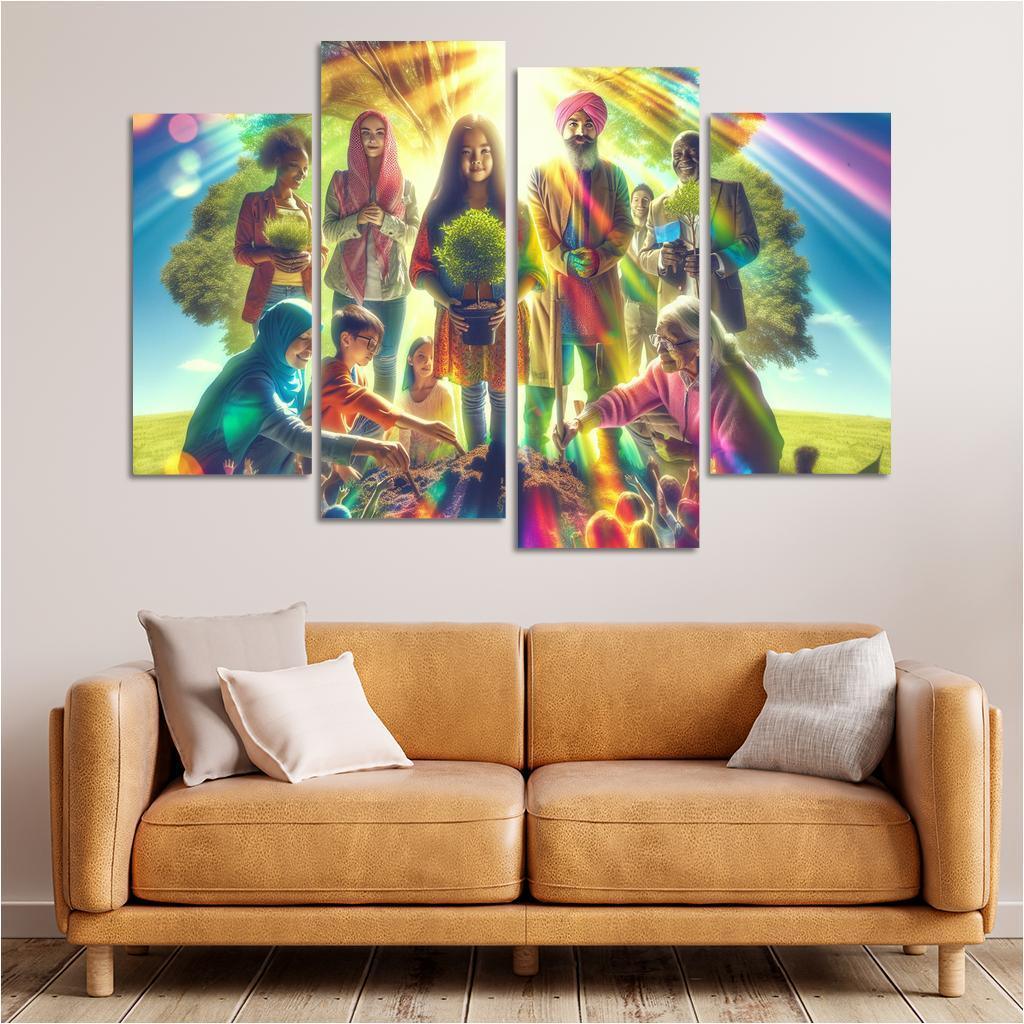 Healing The Planet Environmental Justice For All Custom Paintings Frame