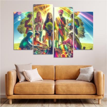 Healing The Planet Environmental Justice For All Custom Paintings Frame