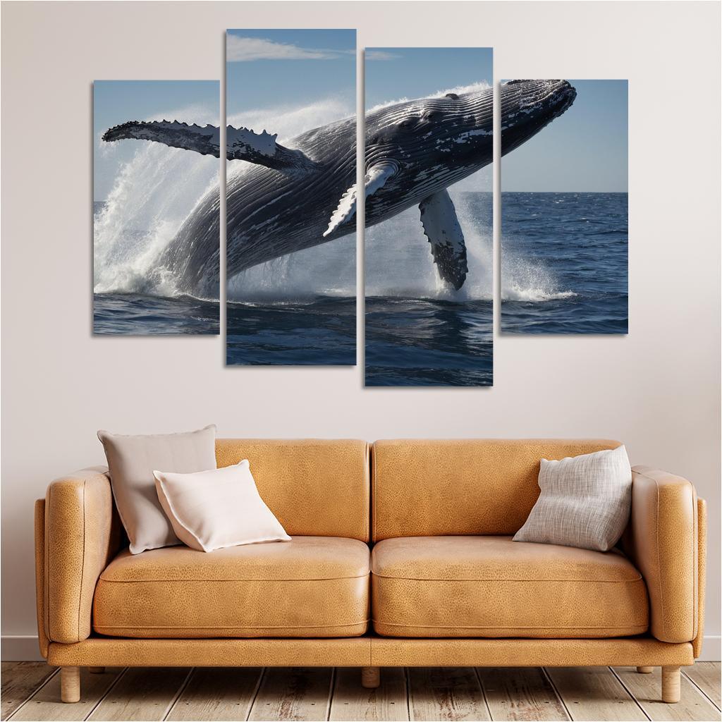 The Graceful Humpback Whale Song Of The Sea Premium Artwork Frames
