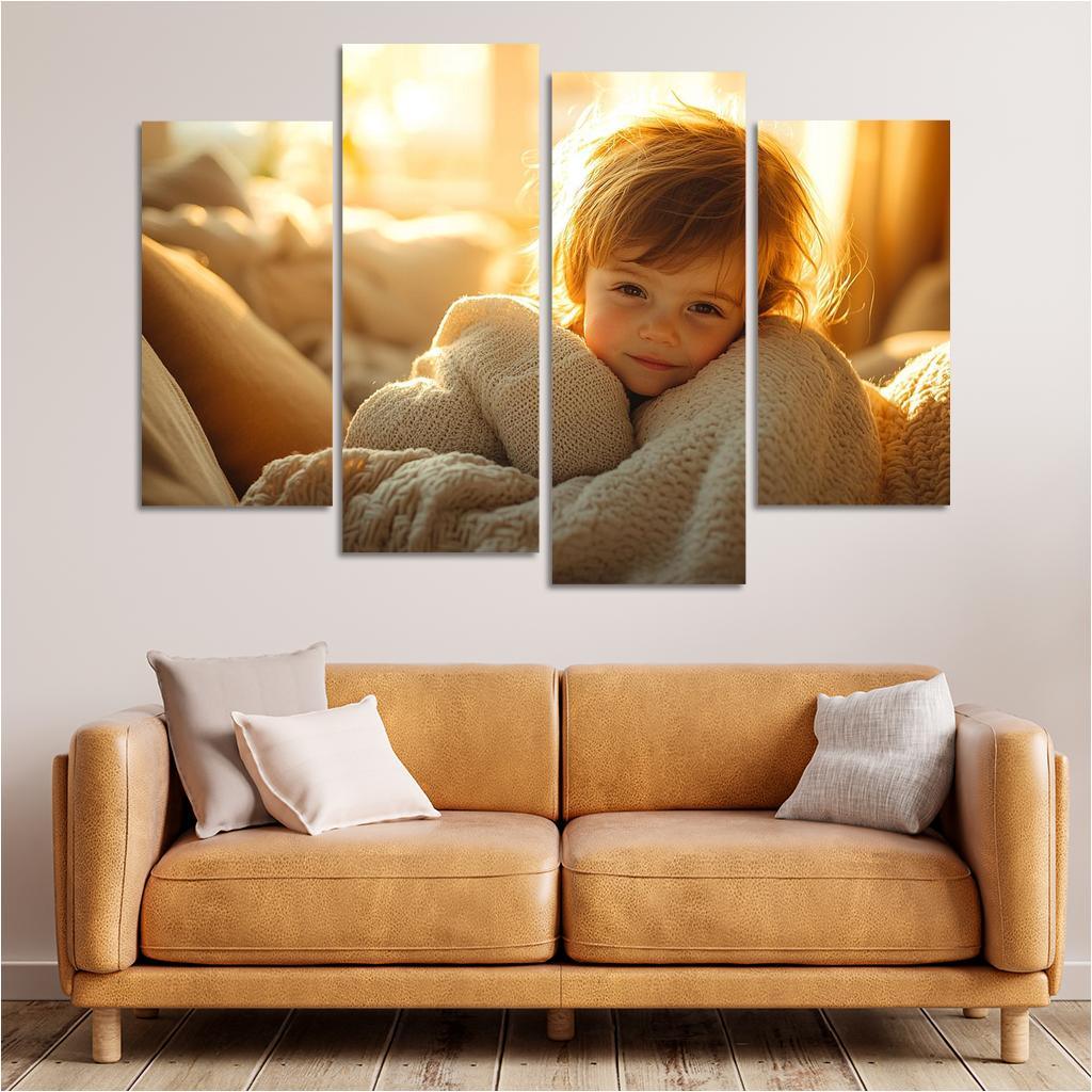 Whispers Of The Heart A Mothers Embrace Custom Paintings Frame