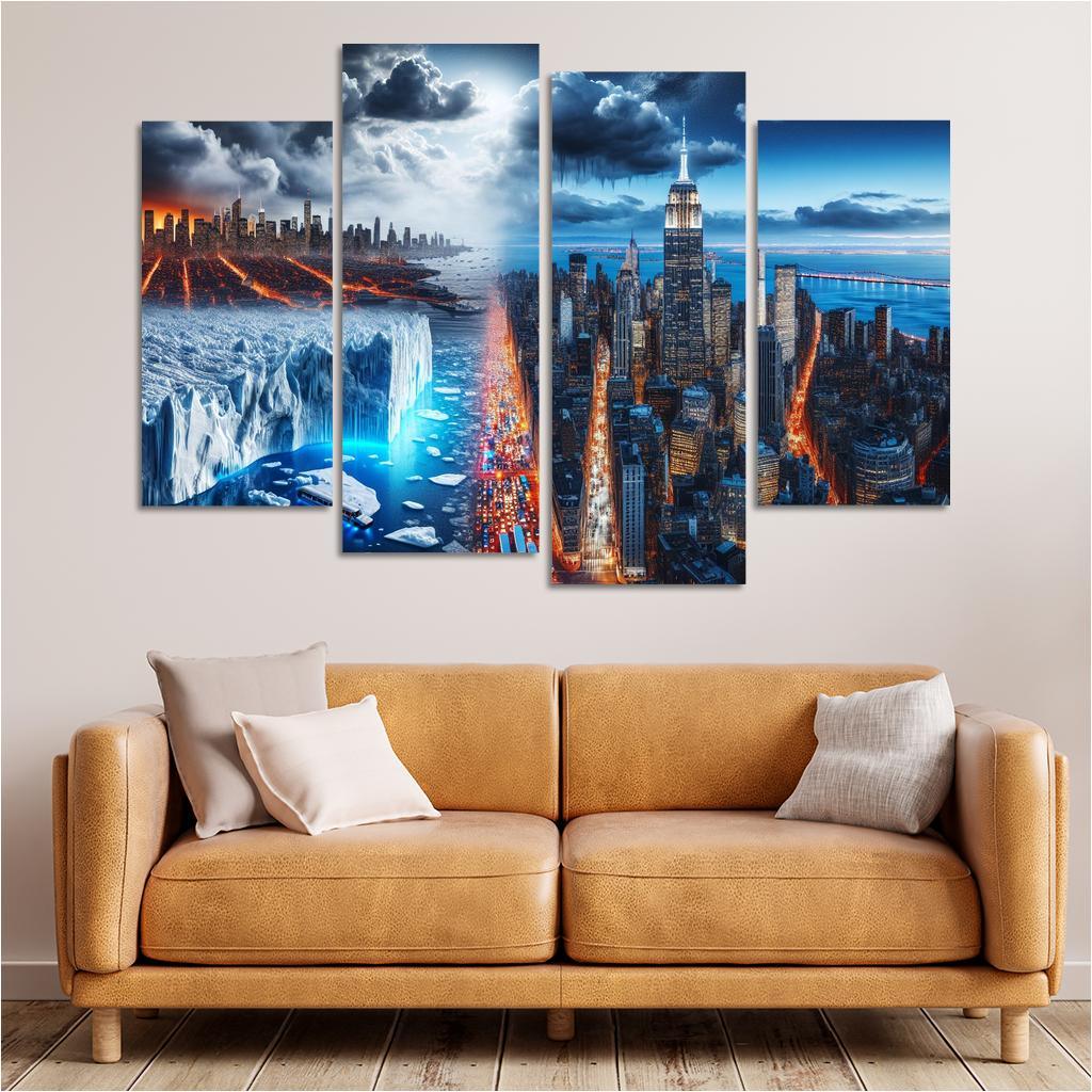 Sounding The Alarm Climate Crisis Awareness Custom Paintings Frame