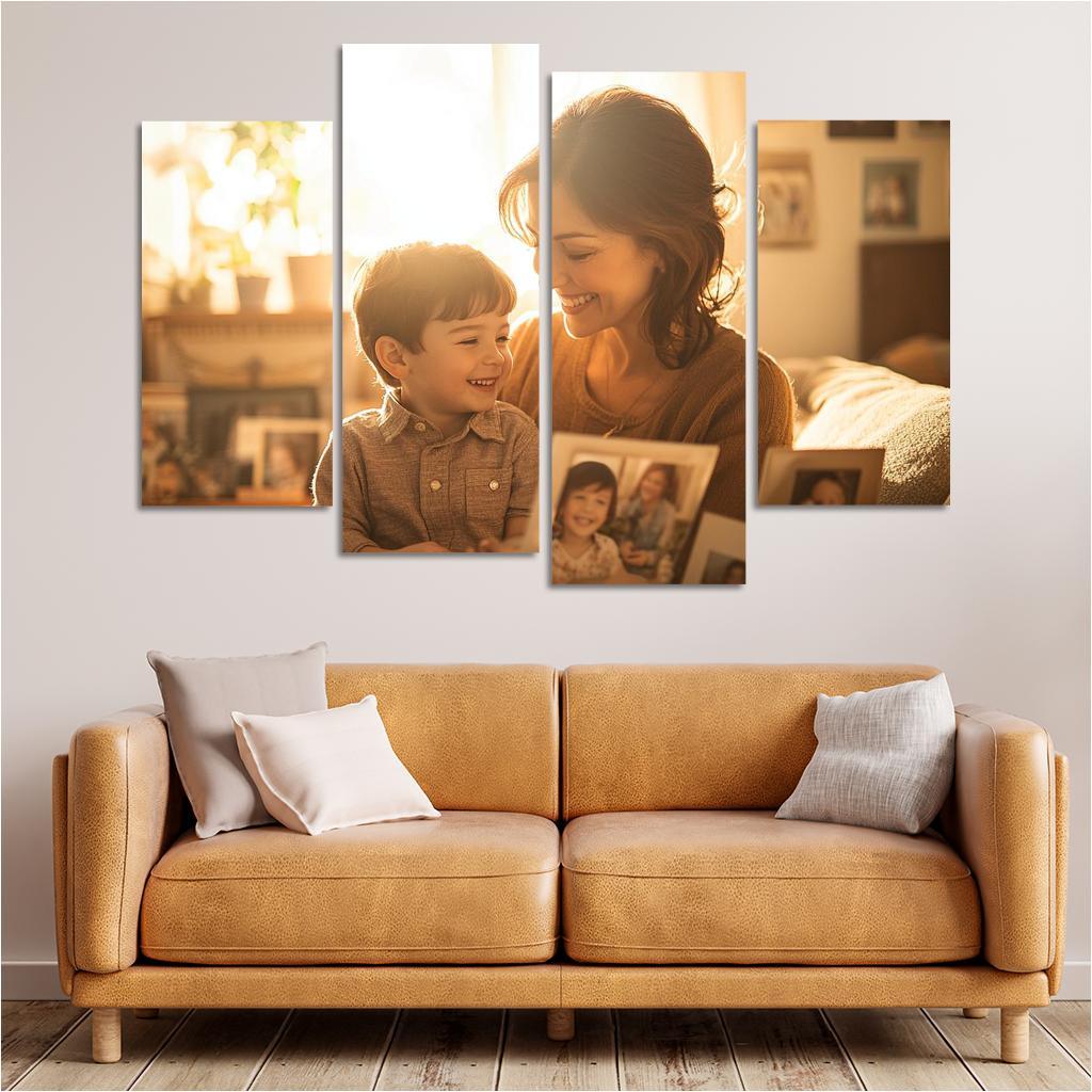 Moments In Time A Mother's Embrace Through The Years Canvas Paintings Frame