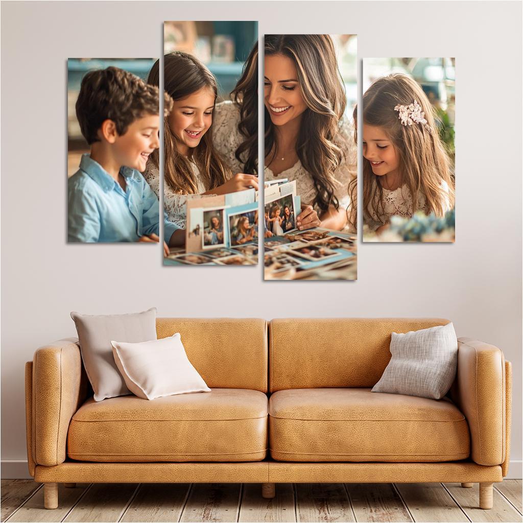 Mosaic Of Memories A Mothers Love Canvas Paintings Frame