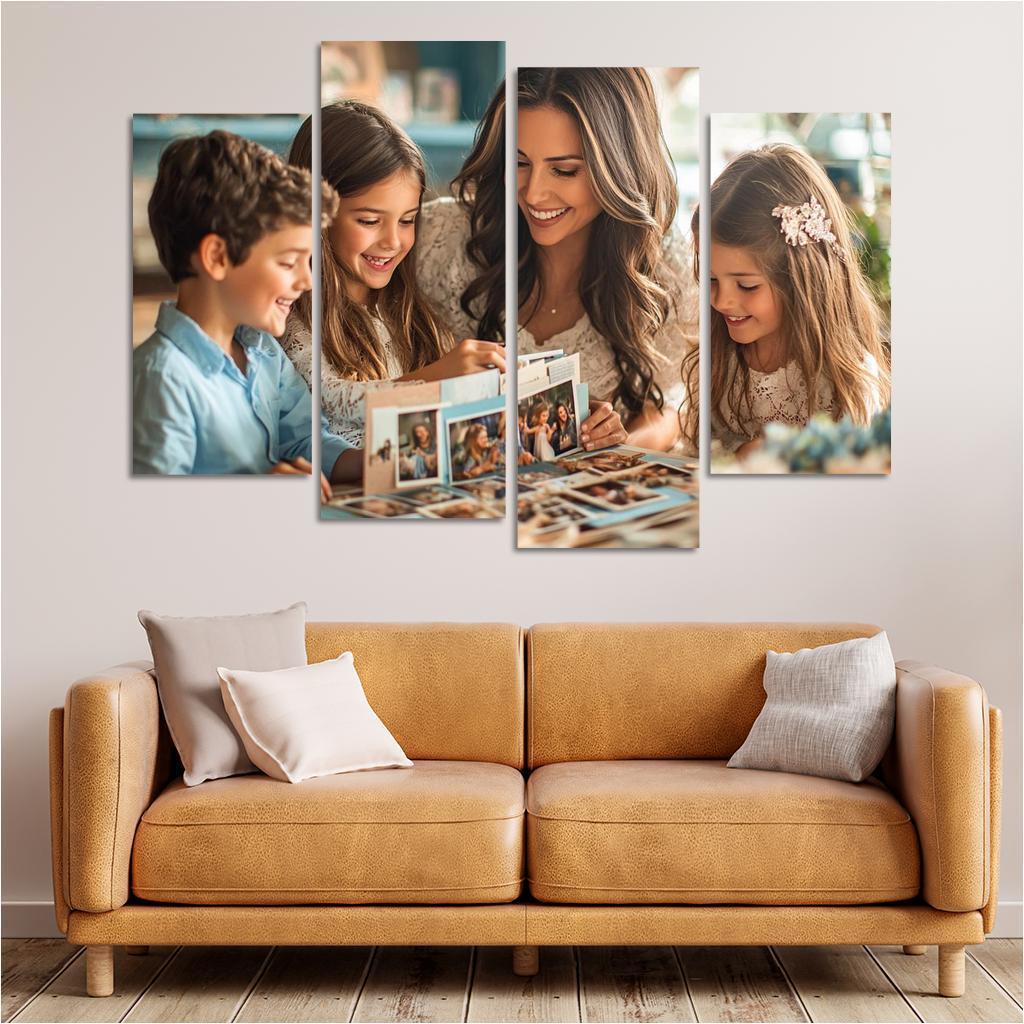Mosaic Of Memories A Mothers Love Canvas Paintings Frame
