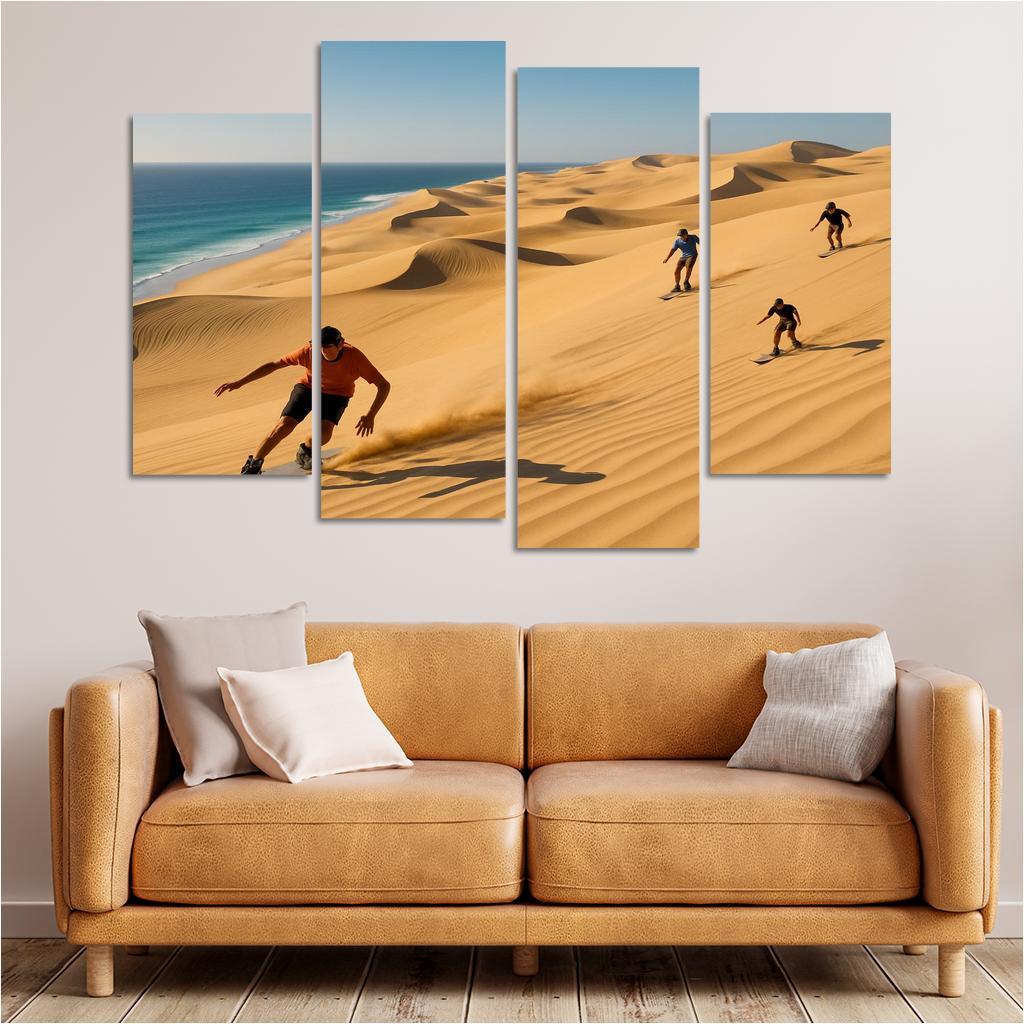 Whispering Dunes Coastal Adventure Custom Paintings Frame