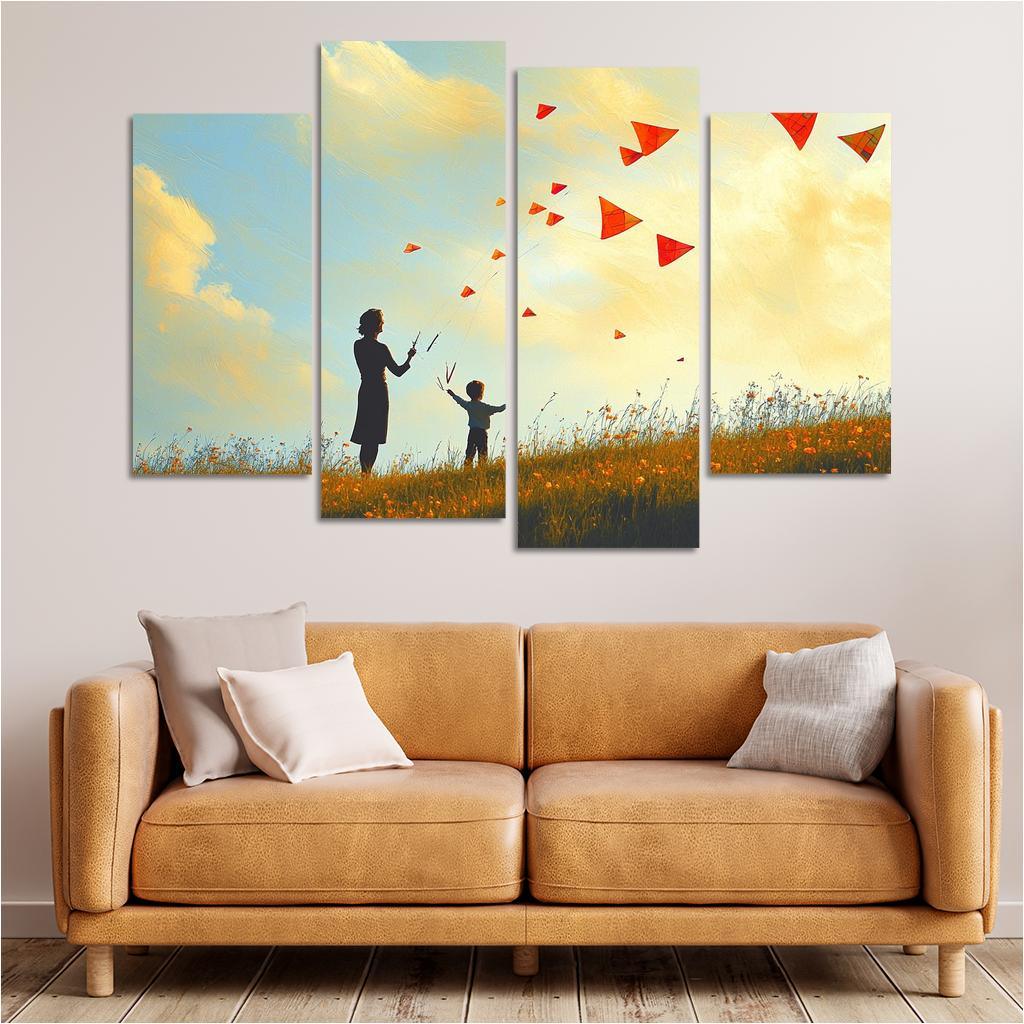 Wings Of Encouragement A Mothers Support Canvas Paintings Frame