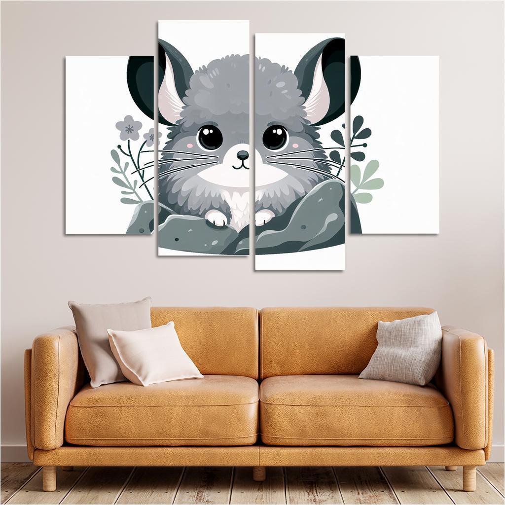 Charming Chinchilla Modern Paintings Frame