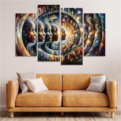 Infinite Echoes Of Self Premium Artwork Frames