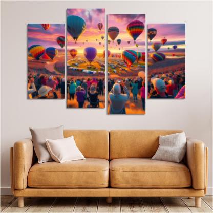 Albuquerque International Balloon Fiesta - Usa Framed Paintings