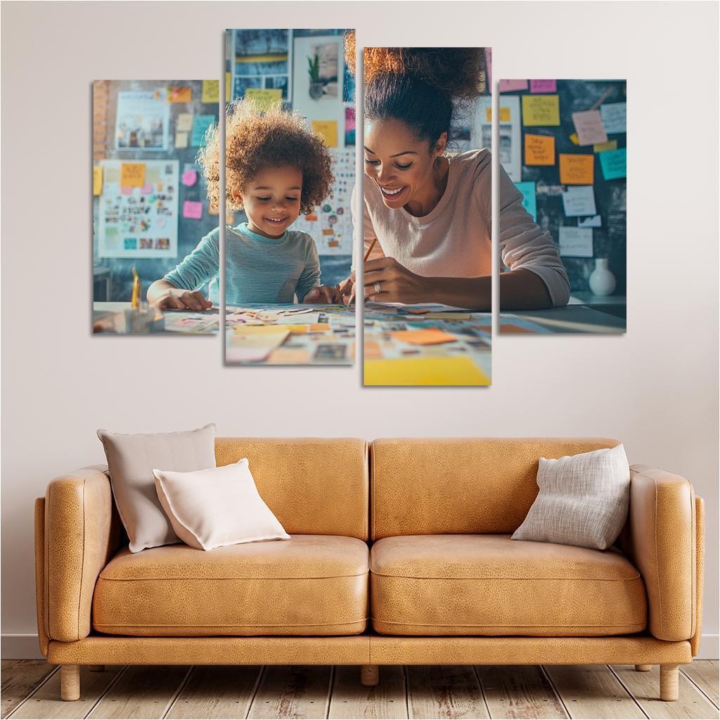 Wings Of Encouragement A Mothers Support Custom Paintings Frame