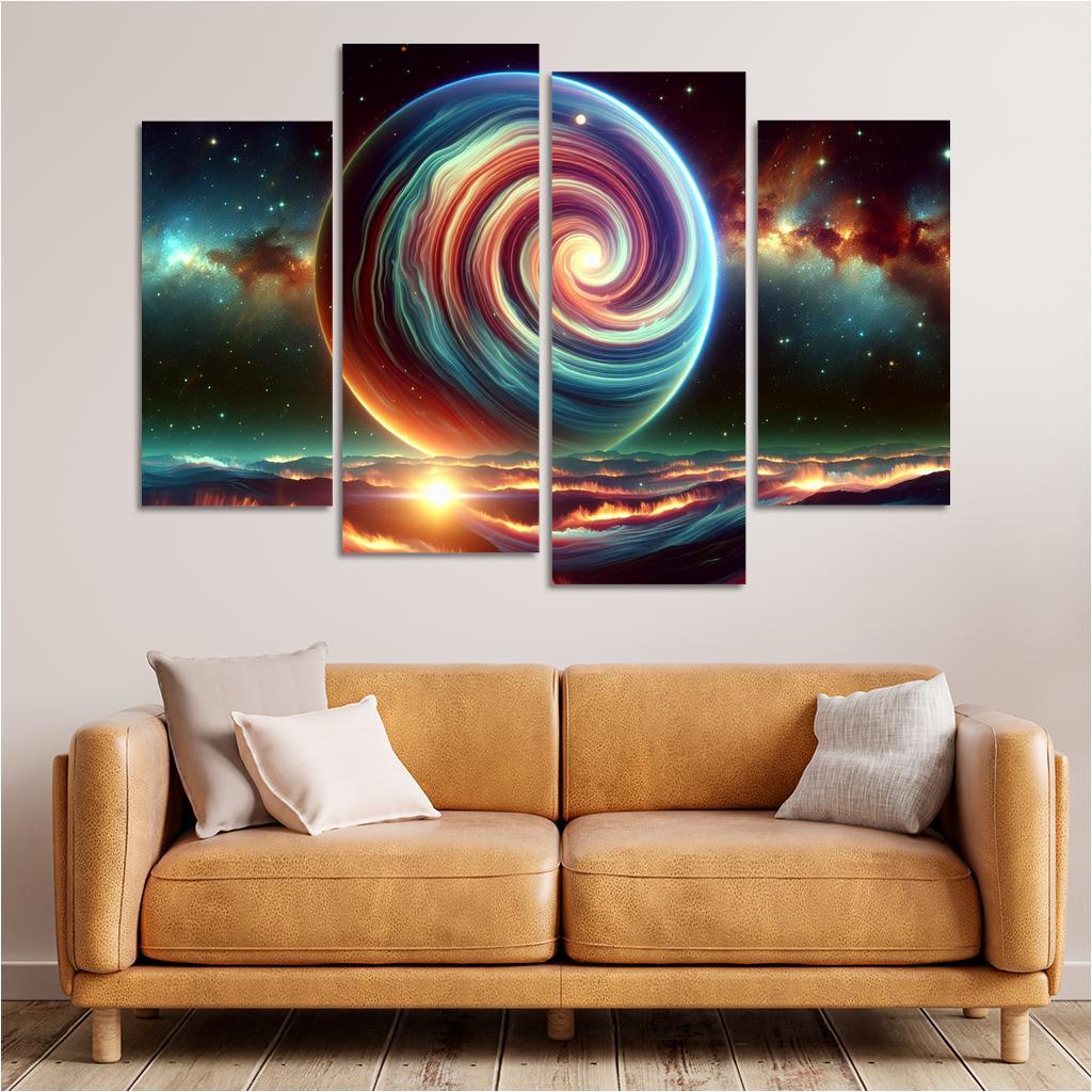 The Hidden World Of Gas Giants Abstract Paintings Frame