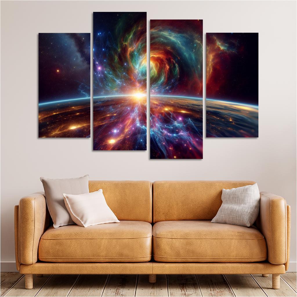 Investigating The Origins Of Cosmic Rays Abstract Paintings Frame