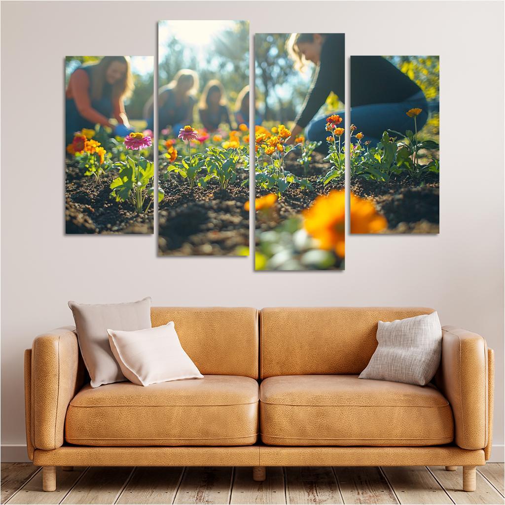 A Mothers Garden Cultivating Love Modern Paintings Frame