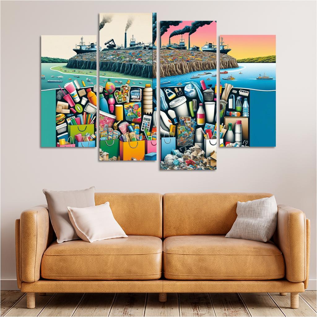 The Cost Of Convenience Visualizing Consumerism's Impact Art Trends