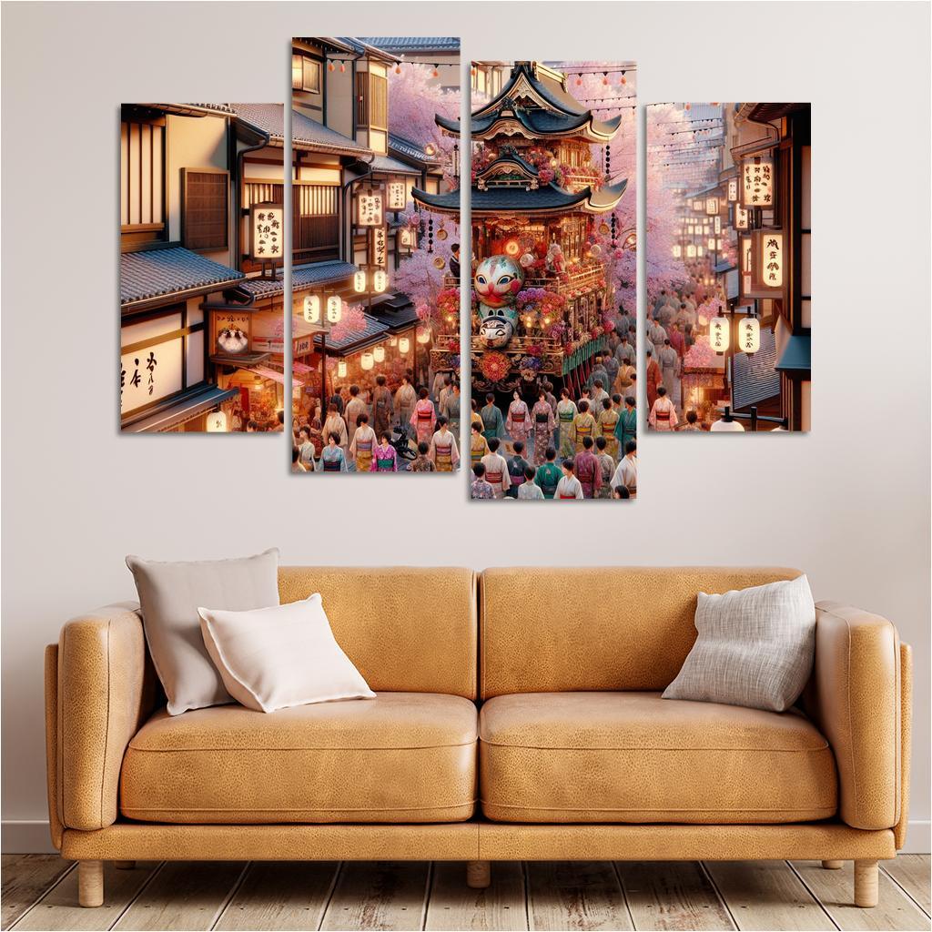 Gion Matsuri - Japan Modern Paintings Frame