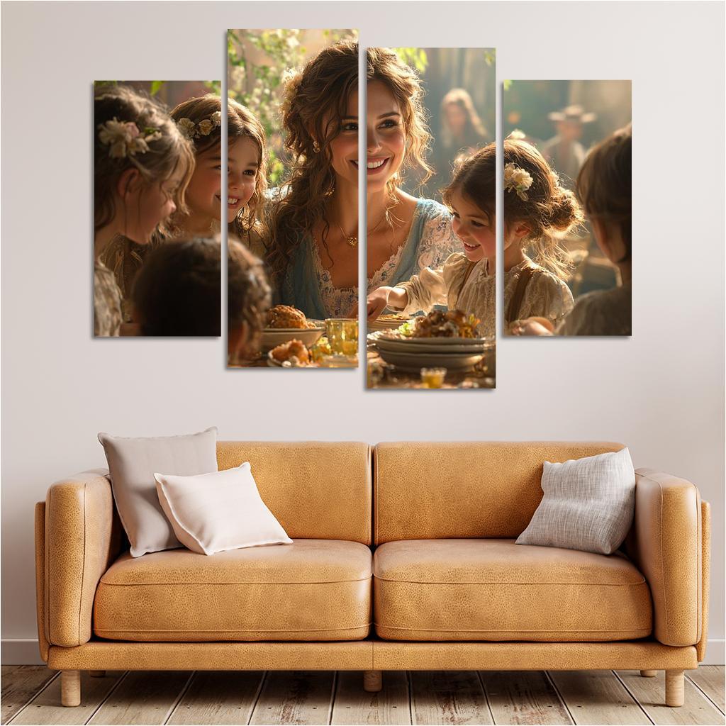 The Heartbeat Of The Family A Mothers Love Custom Paintings Frame