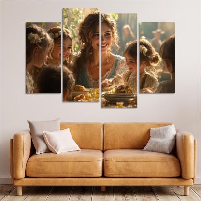 The Heartbeat Of The Family A Mothers Love Custom Paintings Frame