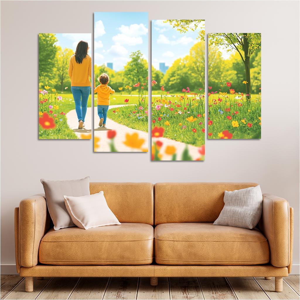 Memories In The Making A Mothers Journey Canvas Paintings Frame