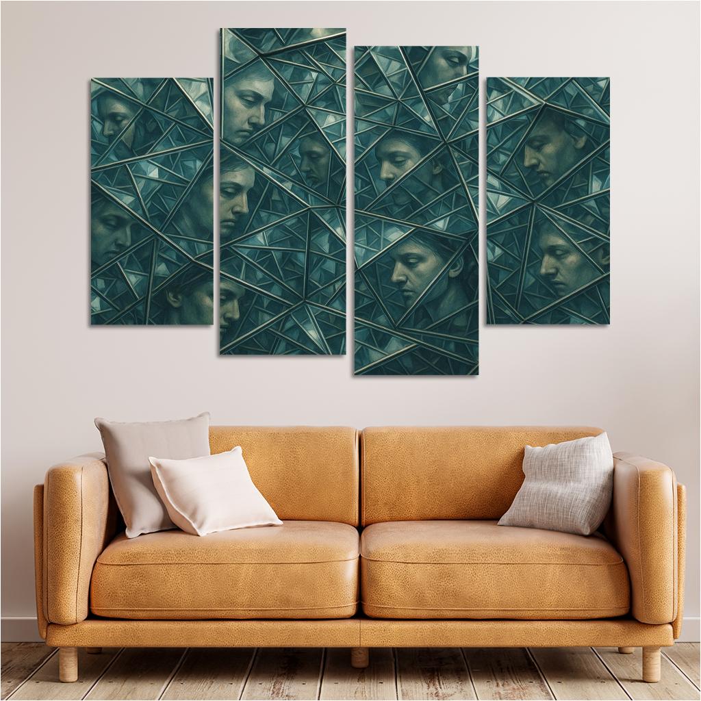Mirrors Of Infinite Reflection Oil Paintings Frame