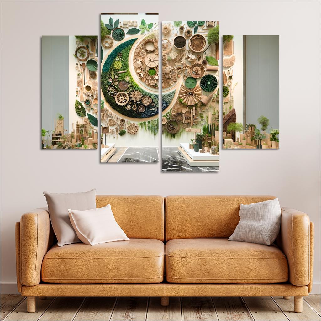 Nature's Art The Beauty Of Sustainable Practices Multi-panel Paintings