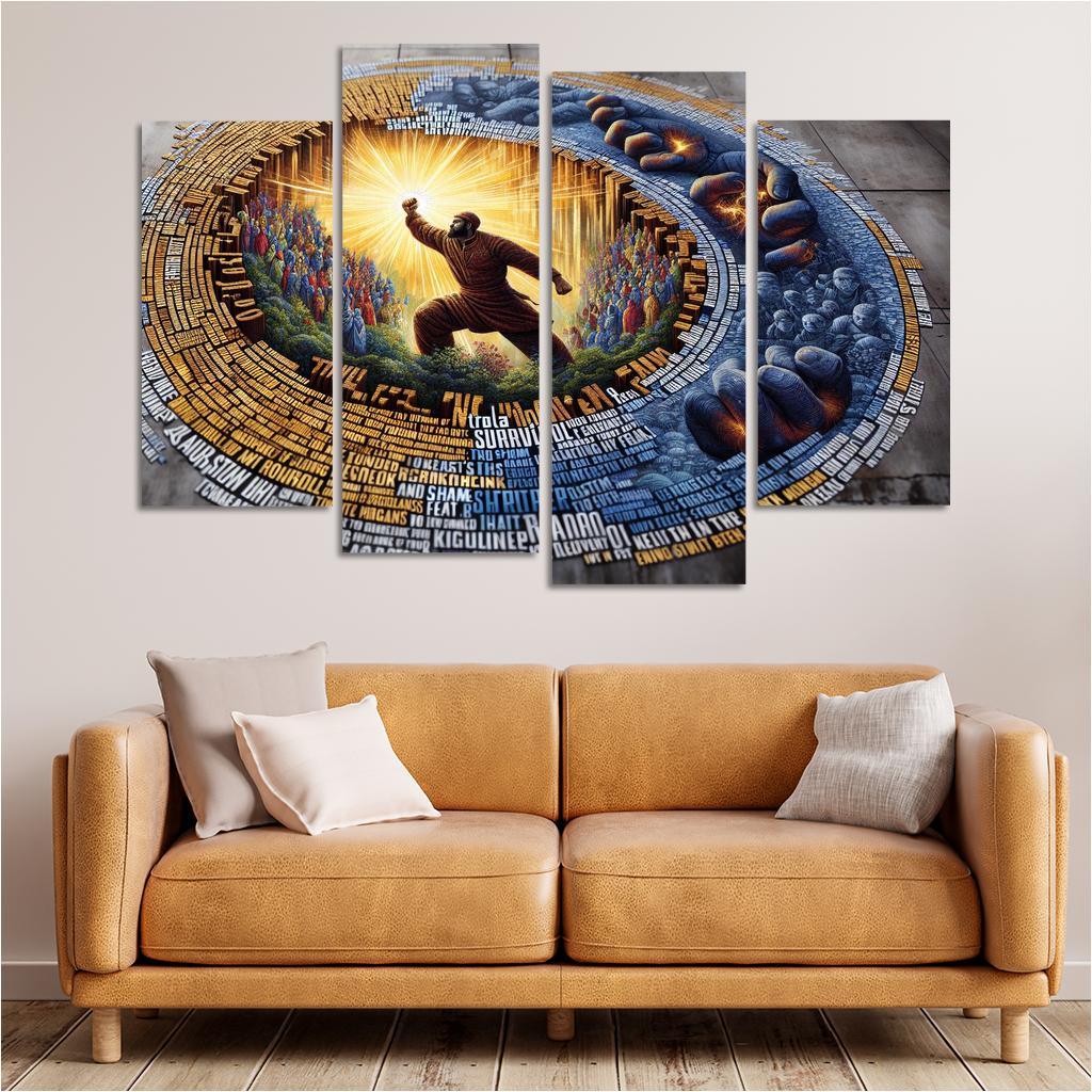 Tales Of Survival The Fight Against Domestic Violence Custom Paintings Frame