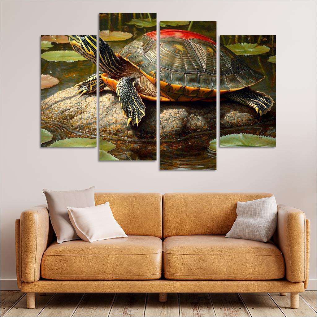 The Majestic Red-eared Slider The Freshwater Delight Art Trends