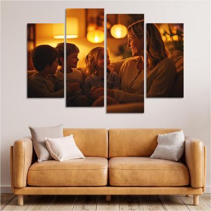 A Mothers Heart The Foundation Of Family Canvas Paintings Frame