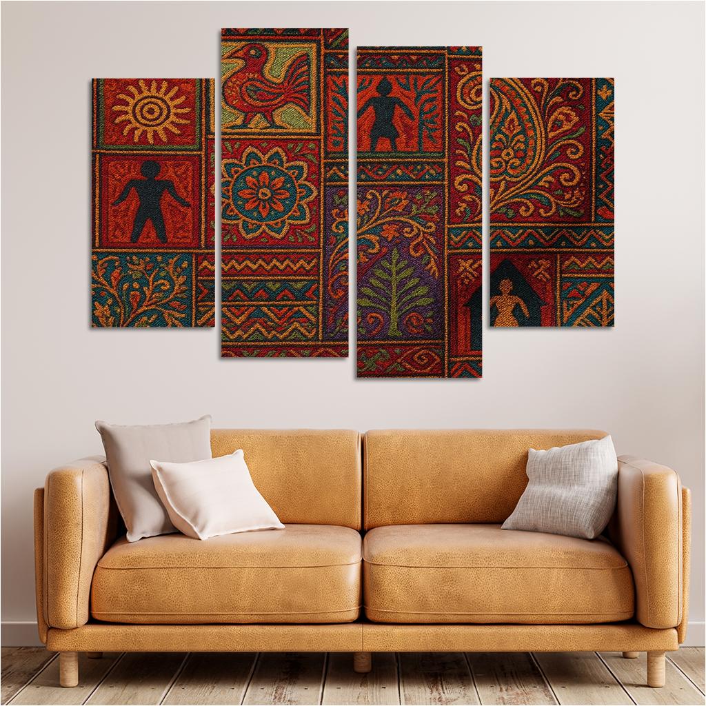 Threads Of Heritage Celebrating Cultural Preservation Through Art Premium Artwork Frames