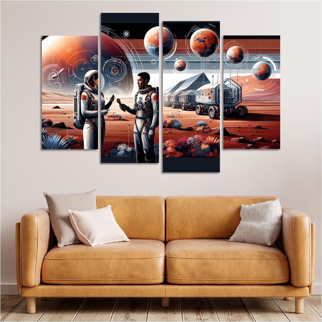 The Thrilling Future Of Human Space Travel Abstract Paintings Frame