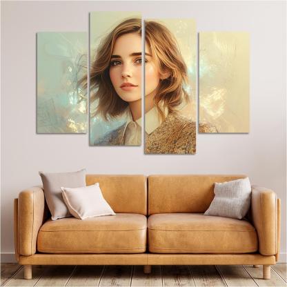 Emma Watson Leading With Grace In A Wizarding World Framed Paintings