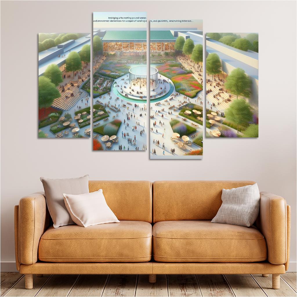 Community Engagement Spaces Custom Paintings Frame